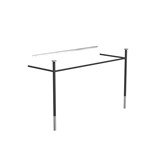 TELAIO PER LAVABO 1943-1200 » NERO OPACO/INOX SPAZZOLATO