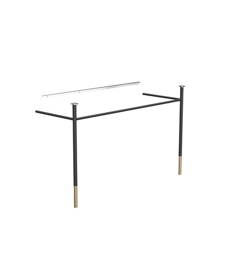 CONSOLE LEGS 1943-1200 » MATT BLACK/BRUSHED GOLD