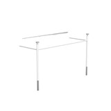 TELAIO PER LAVABO 1943-1200 » BIANCO OPACO/INOX SPAZZOLATO