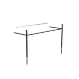PIEDS DE CONSOLE 1943-1200 » NOIR MAT/INOX POLI