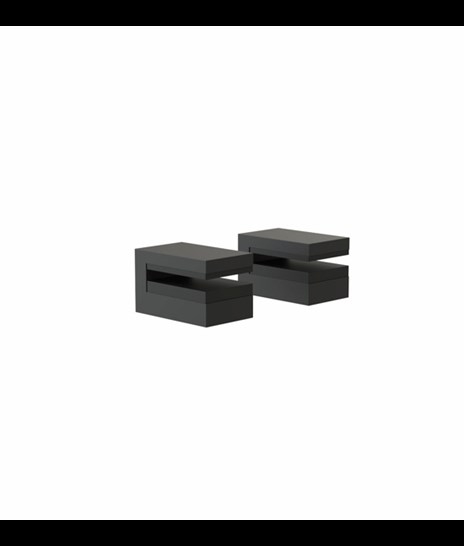 Shelf clamp 4 » 2 pcs. matt black