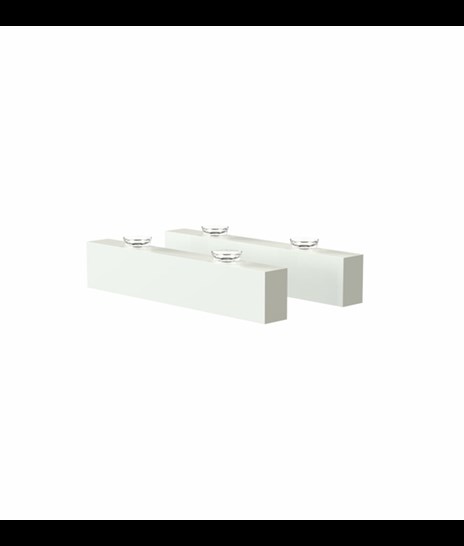 Shelf bracket 3, 12cm » 2 pcs. matt white