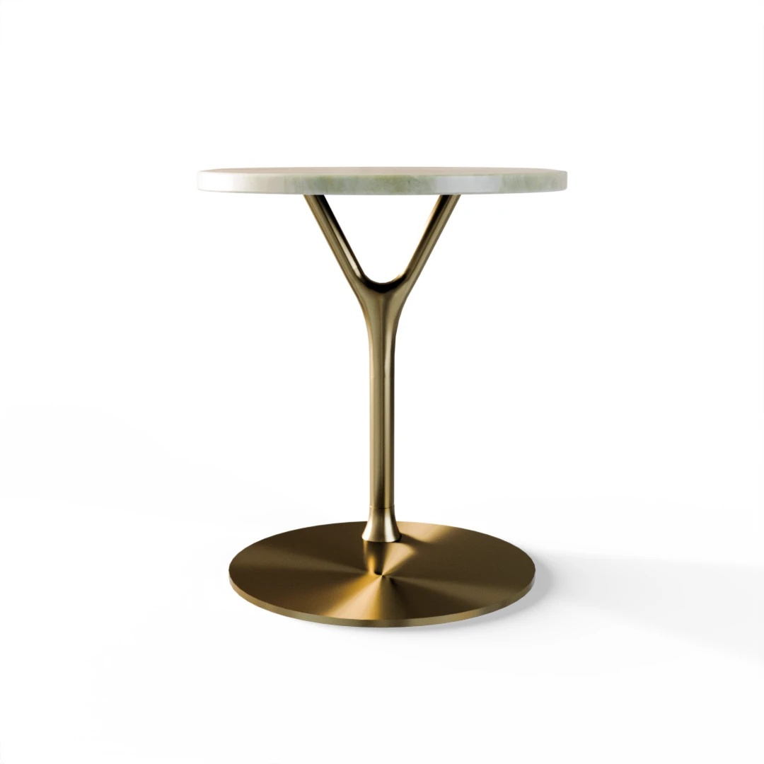 TABLE 1008 » FOREST GREEN / BRUSHED GOLD
