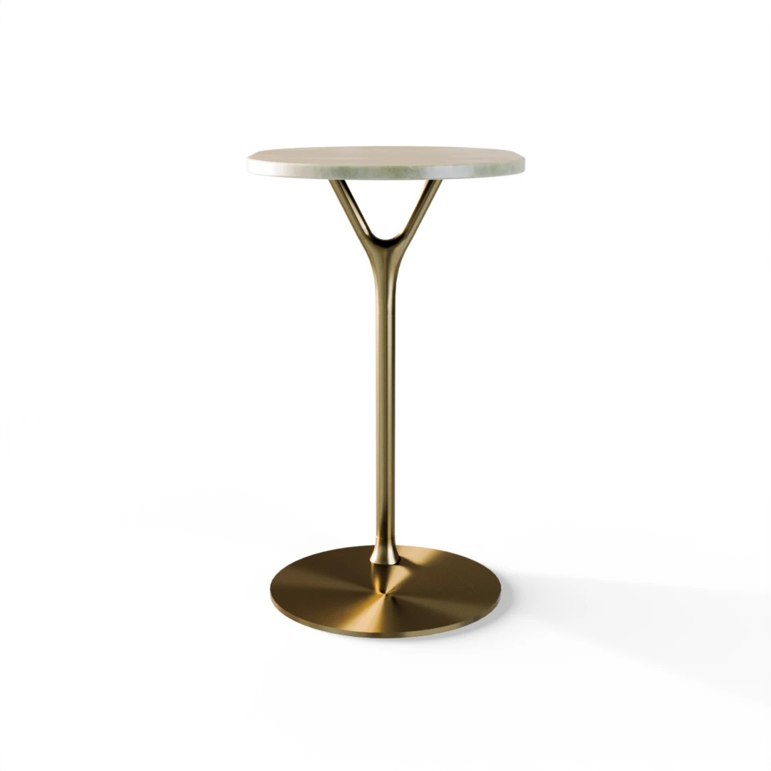 TABLE 1009 » FOREST GREEN / BRUSHED GOLD