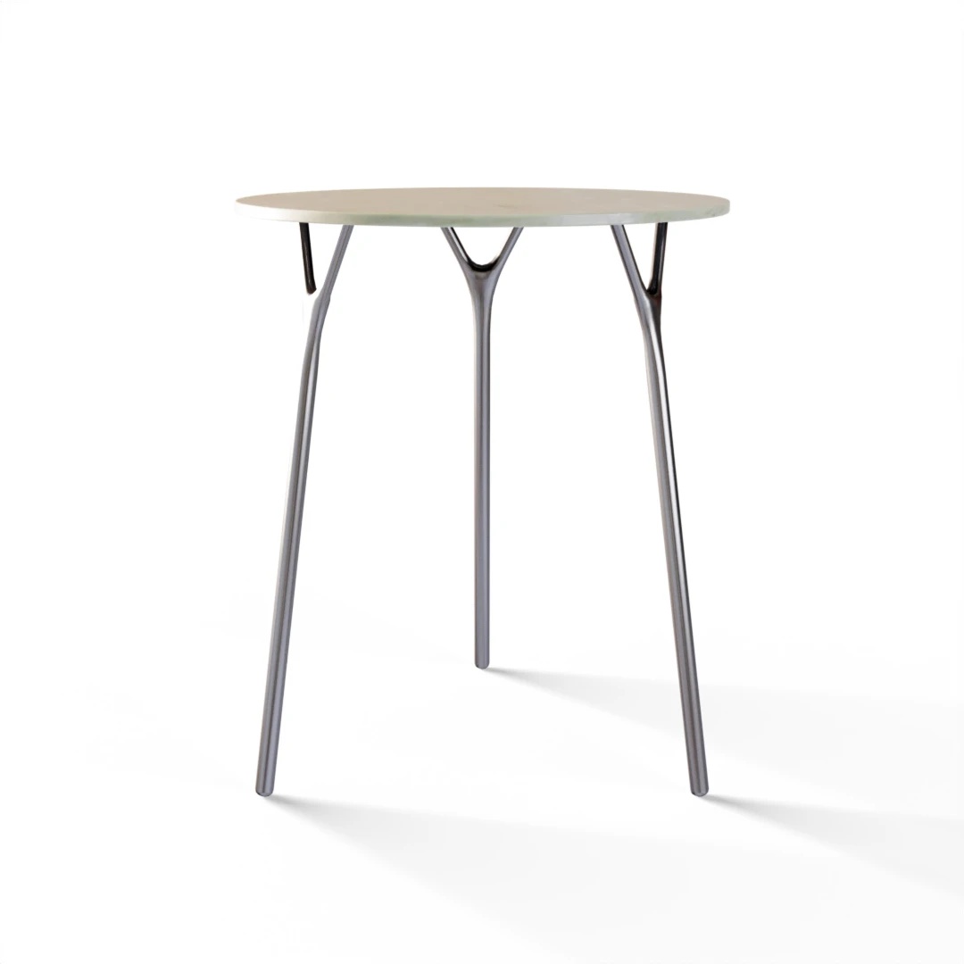 TABLE 1012 » FOREST GREEN/INOX BROSSÉ