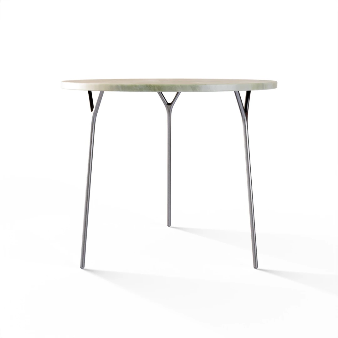 TABLE 1017 » FOREST GREEN/BRUSHED STAINLESS