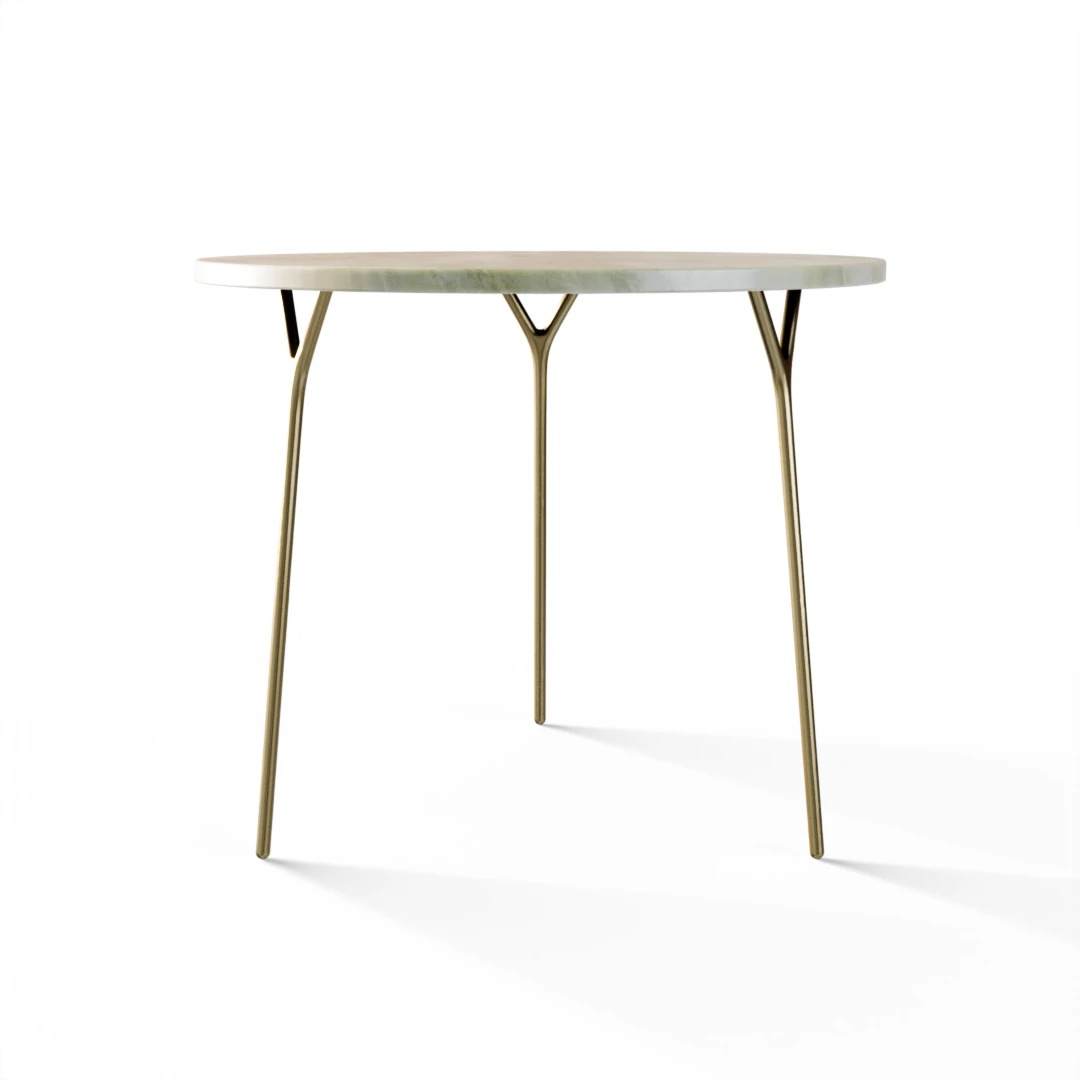 TABLE 1017 » FOREST GREEN/BRUSHED GOLD 
