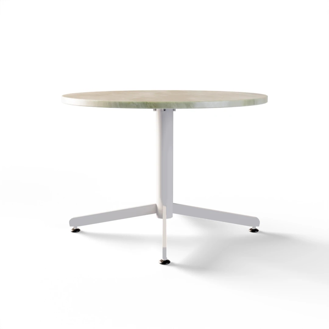 TABLE 1021, Ø600 » FOREST GREEN / BLANC MAT