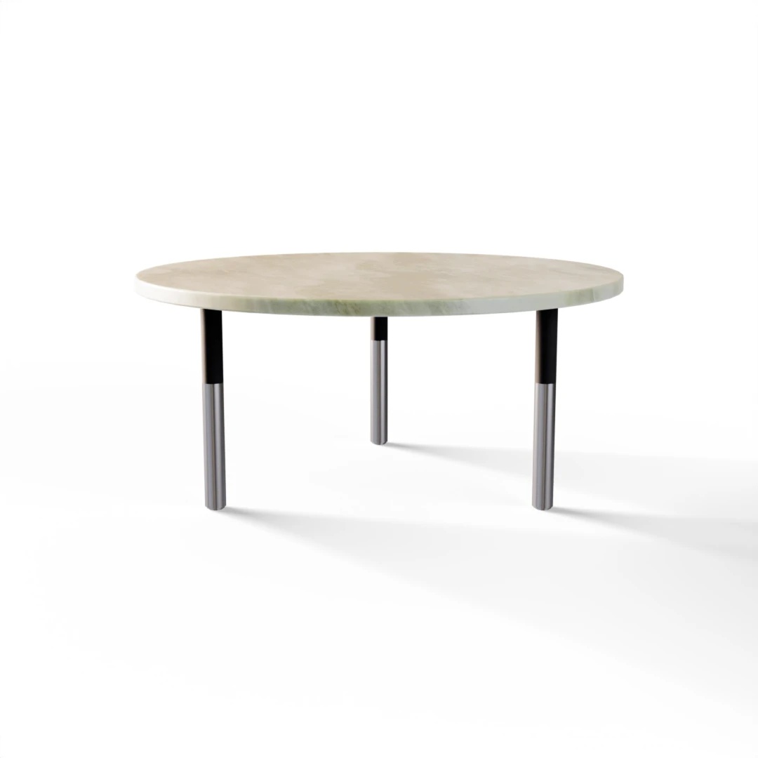 BORD 1026 » FOREST GREEN / MAT SORT/BØRSTET RUSTFRI
