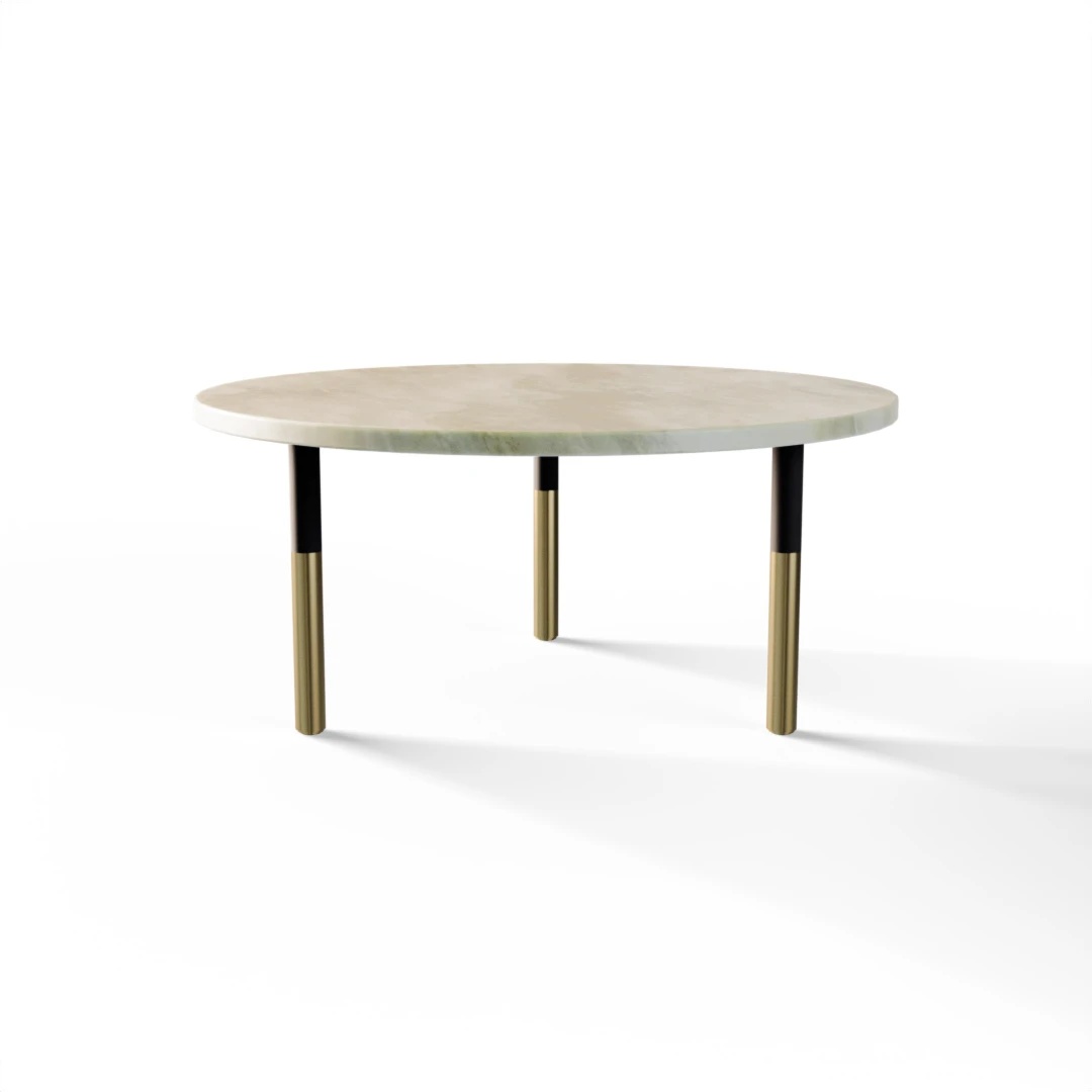 TABLE 1026 » FOREST GREEN / MATT BLACK/BRUSHED GOLD 