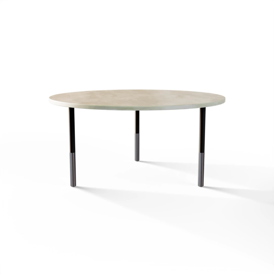 TABLE 1038 » FOREST GREEN / MATT BLACK/POLISHED STAINLESS