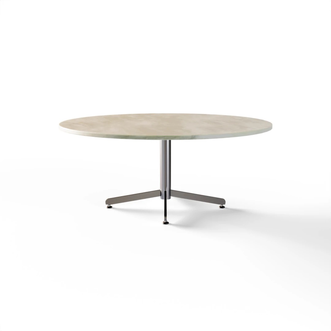 TABLE 1039 » FOREST GREEN/BRUSHED STAINLESS