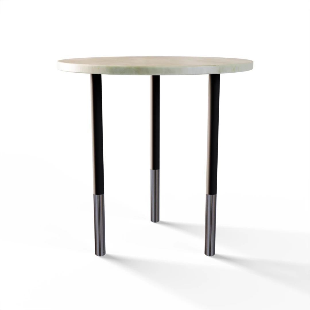 TABLE 1043 » FOREST GREEN / MATT BLACK/POLISHED STAINLESS