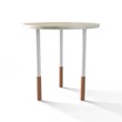 TABLE 1043, Ø450 » FOREST GREEN / BLANC MAT/CUIVRE BROSSÉ