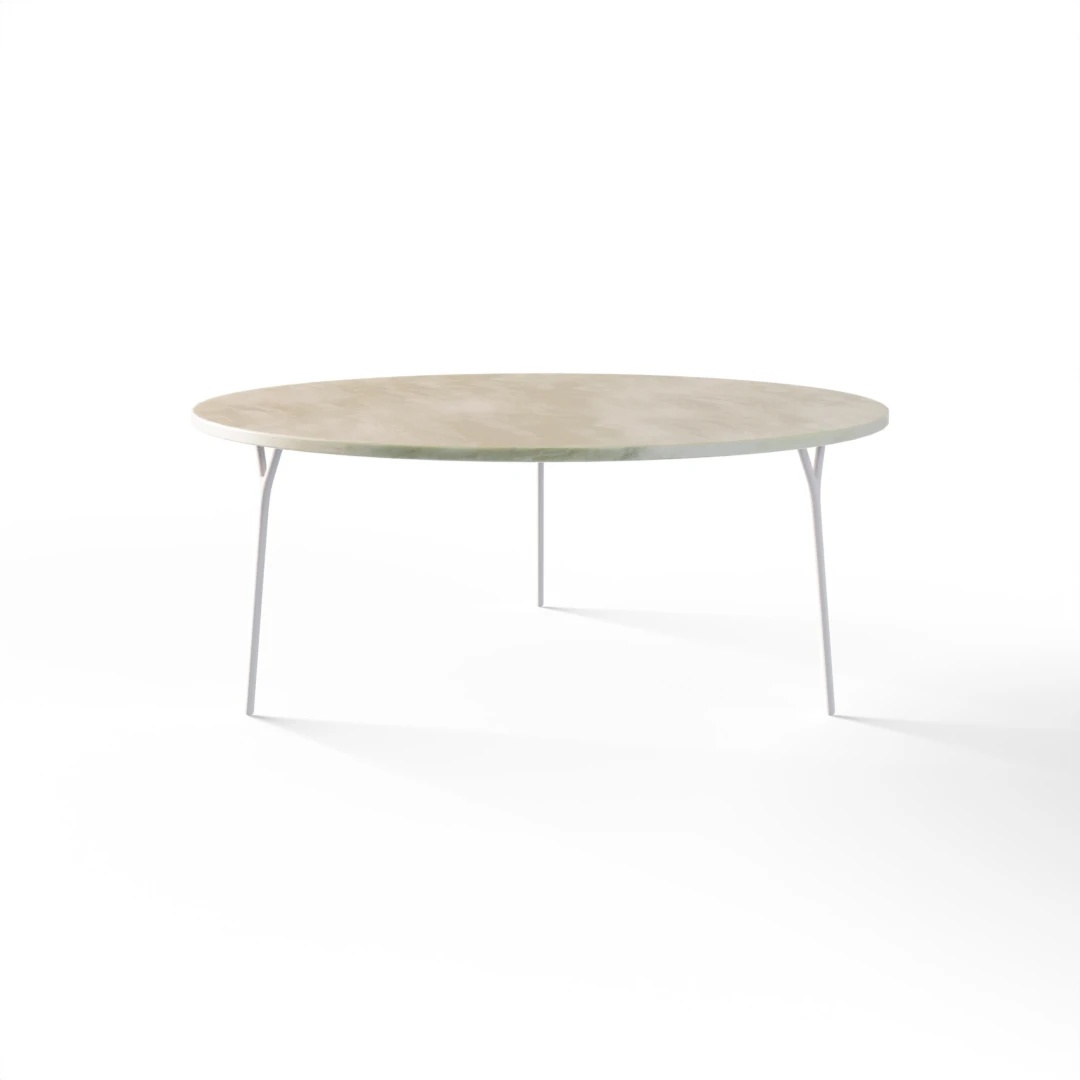 TABLE 1048 » FOREST GREEN/MATT WHITE