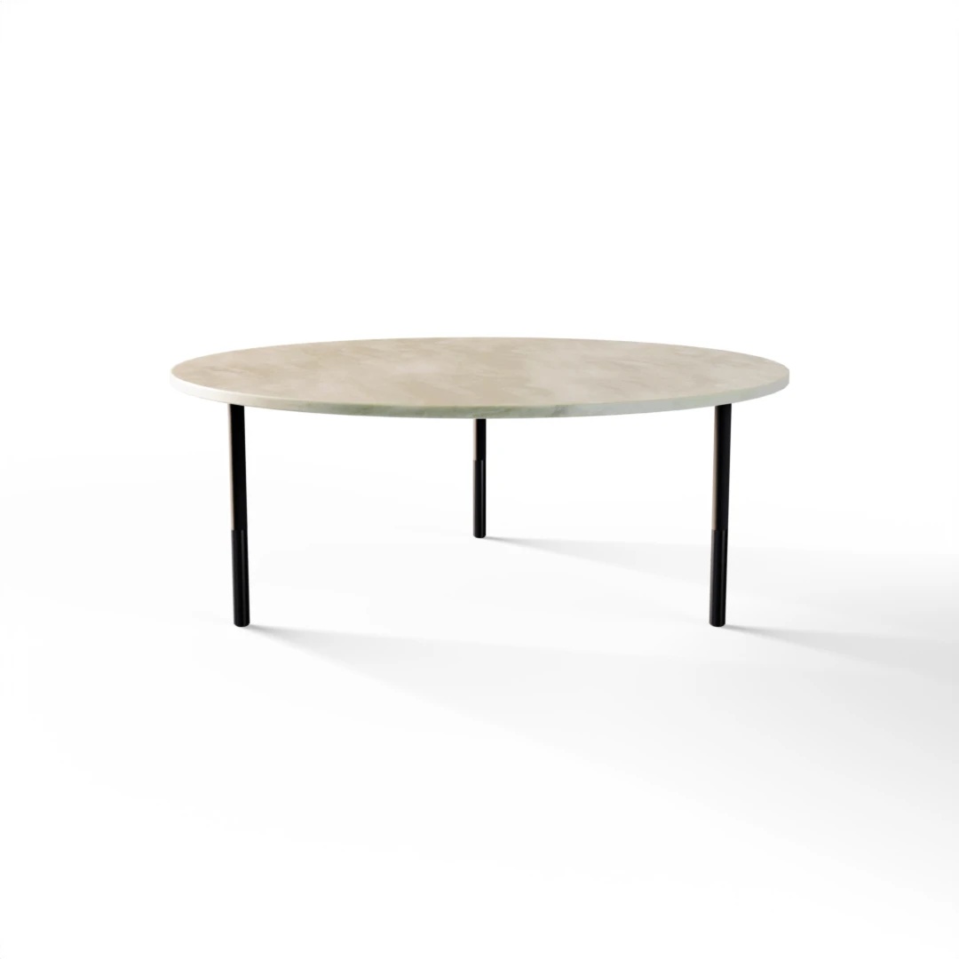 BORD 1052 » FOREST GREEN / MAT SORT/BØRSTET SORT