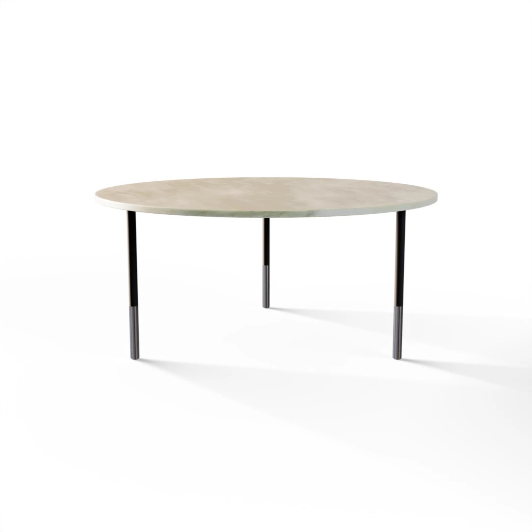 TAVOLO 1052 » FOREST GREEN / NERO OPACO/INOX LUCIDO
