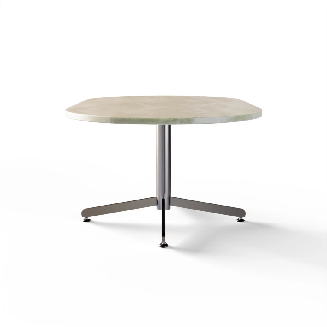 TISCH 1055 » FOREST GREEN / EDELSTAHL GEBÜRSTET