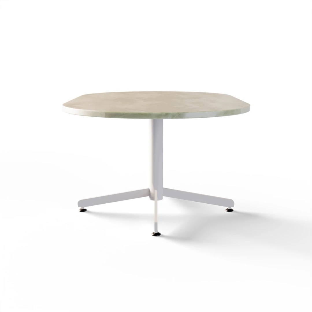 TABLE 1055 » FOREST GREEN / BLANC MAT