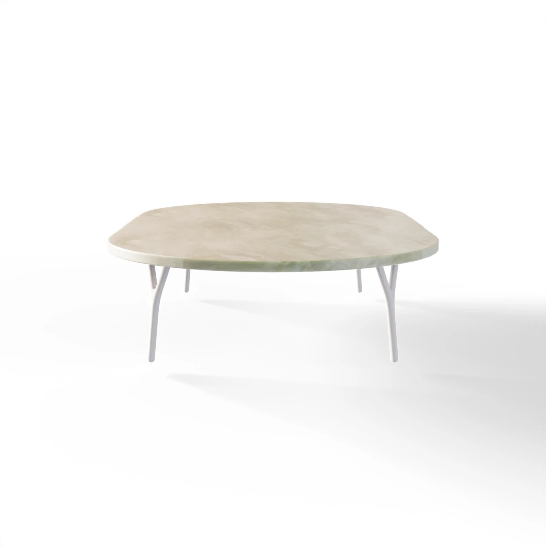BORD 1063 » FOREST GREEN / MAT HVID