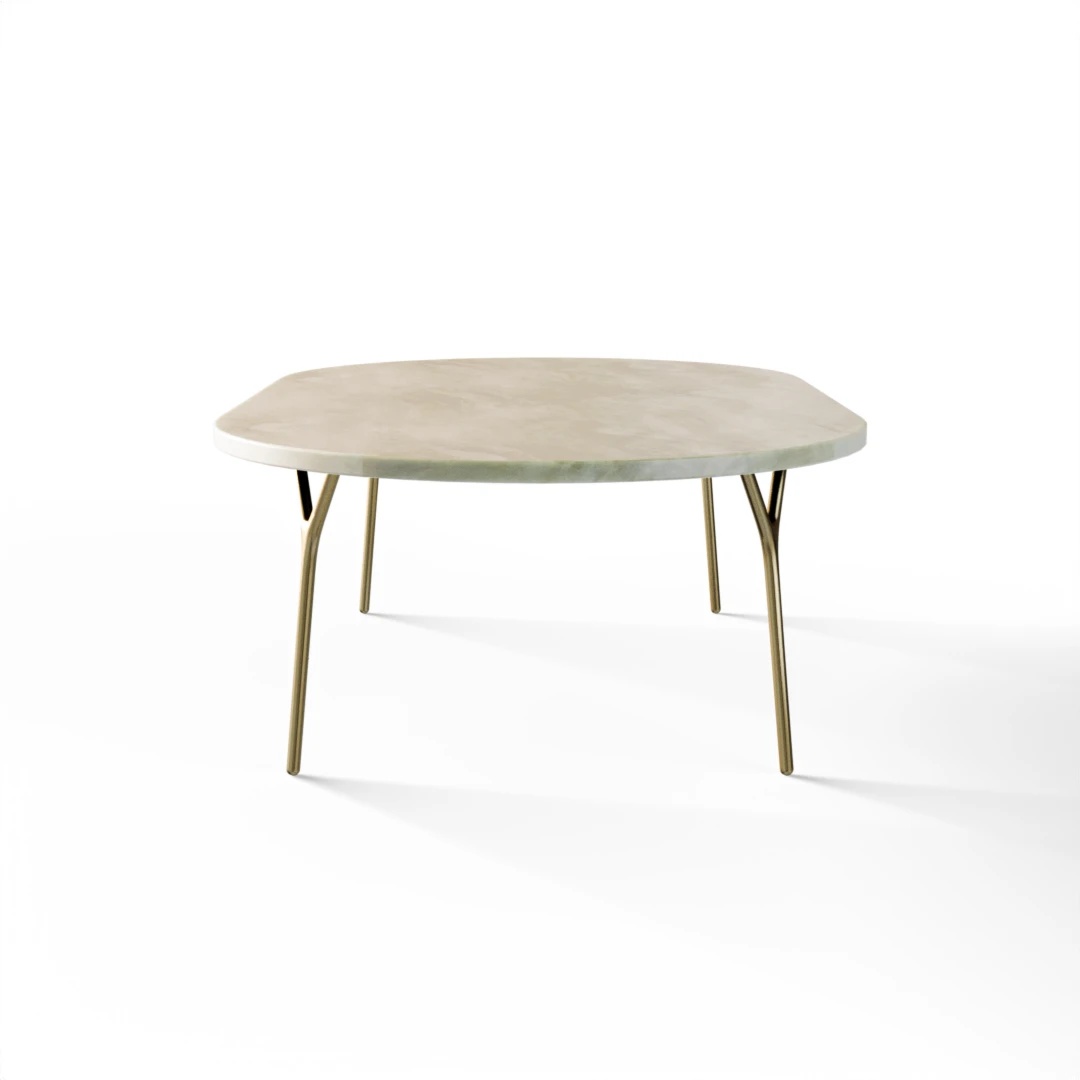BORD 1064 » FOREST GREEN / BØRSTET GULD