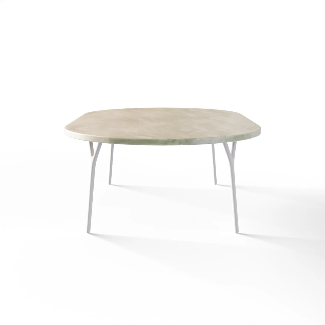 BORD 1064 » FOREST GREEN / MAT HVID