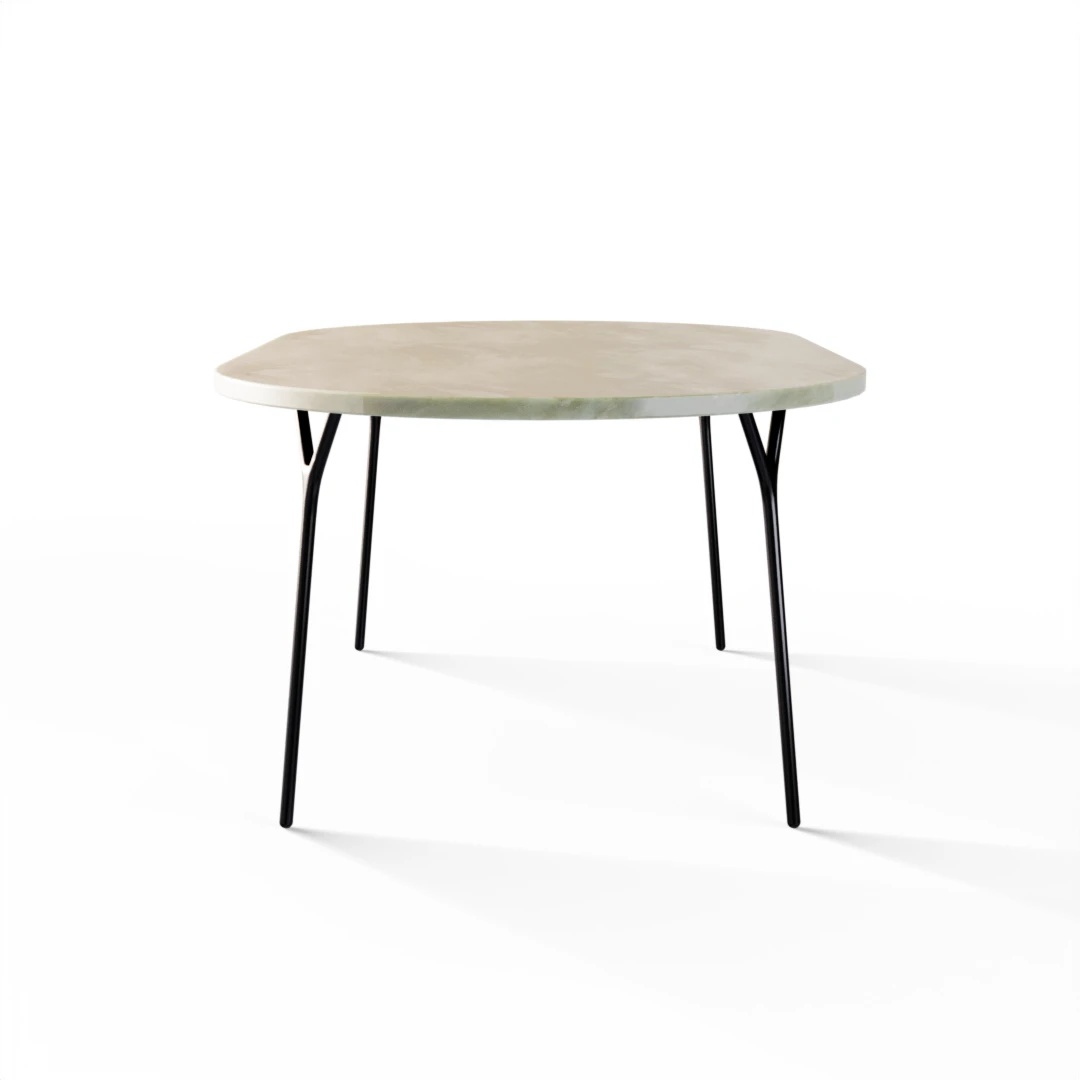 BORD 1065 » FOREST GREEN / BØRSTET SORT