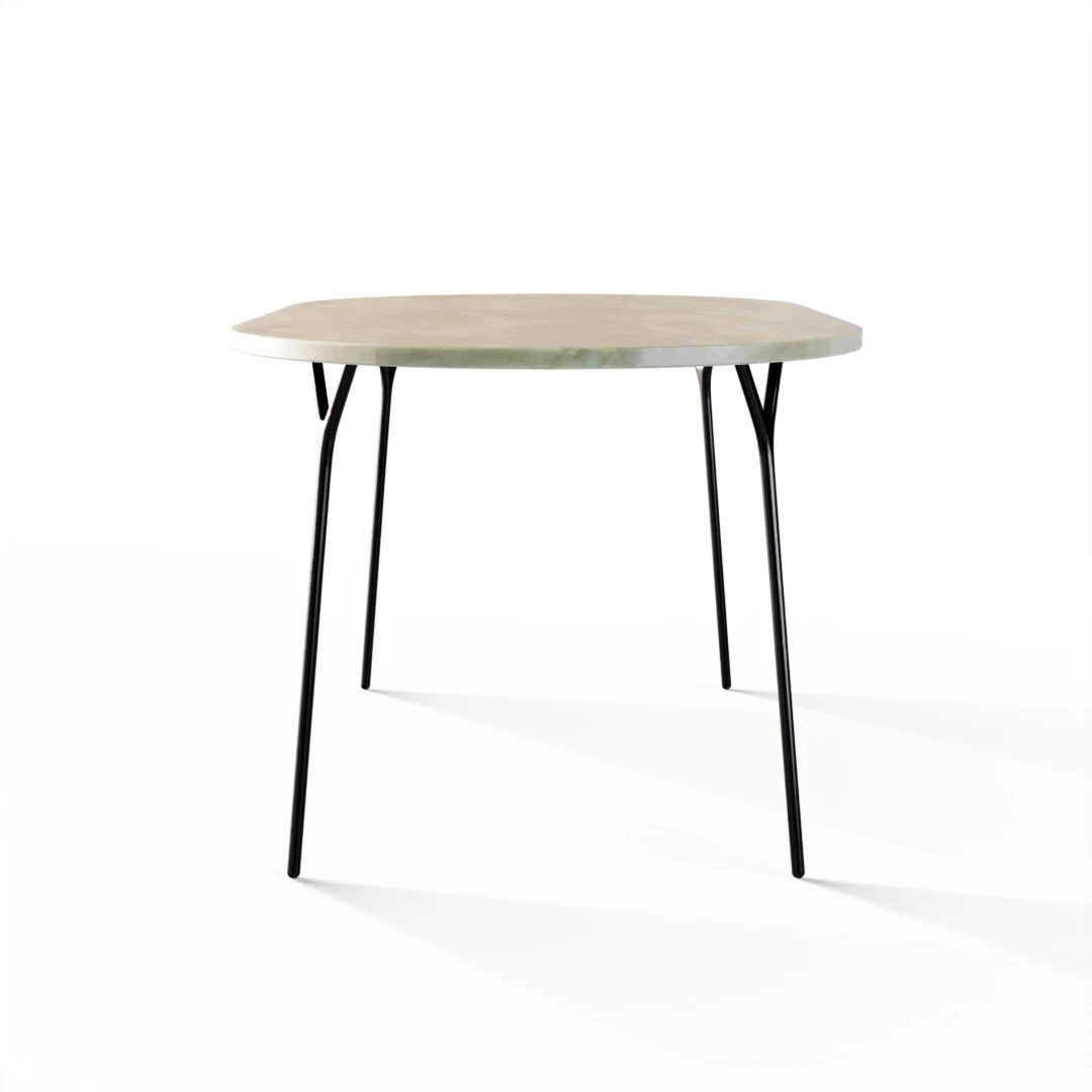 BORD 1066 » FOREST GREEN / BØRSTET SORT