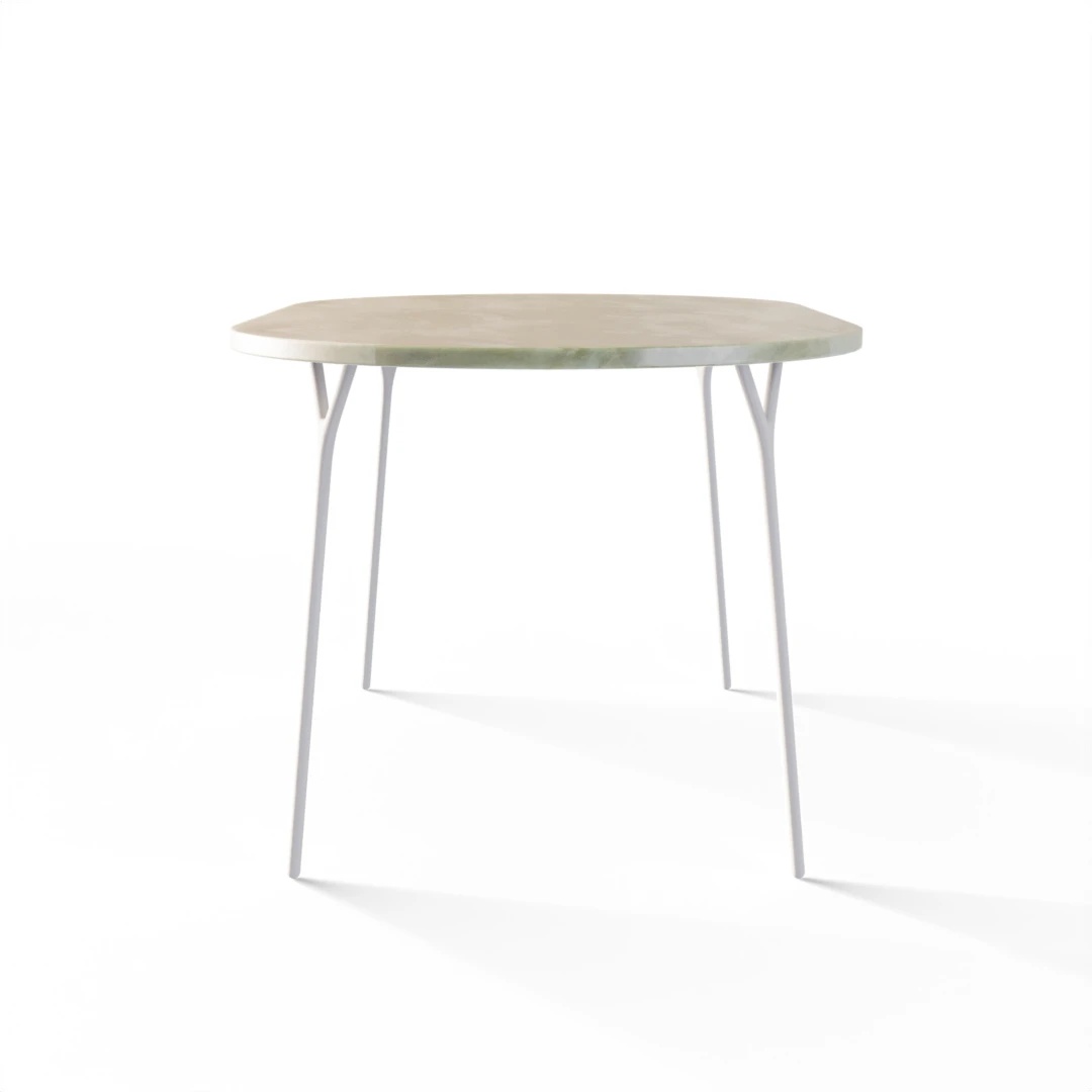 BORD 1066 » FOREST GREEN / MAT HVID