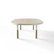 BORD 1067 » FOREST GREEN / MAT HVID/BØRSTET GULD