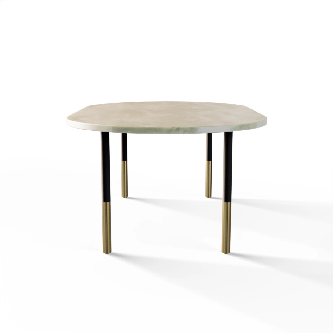 TABLE 1068 » FOREST GREEN / MATT BLACK/BRUSHED GOLD