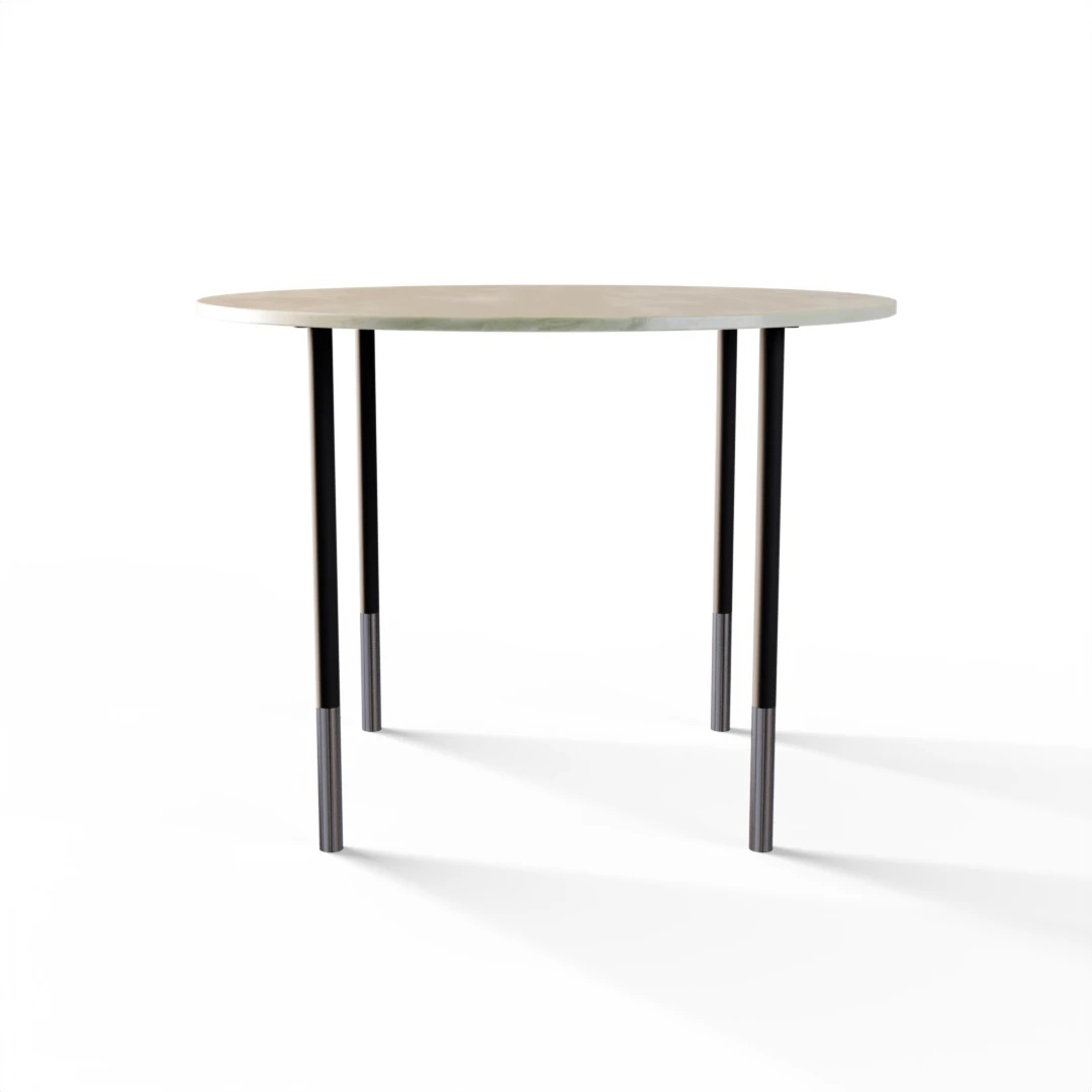 TAVOLO 1074 » FOREST GREEN / NERO OPACO/INOX LUCIDO