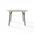 Tavolo completo: Piano Ø1200 mm in pietra naturale con anima in alluminio montat