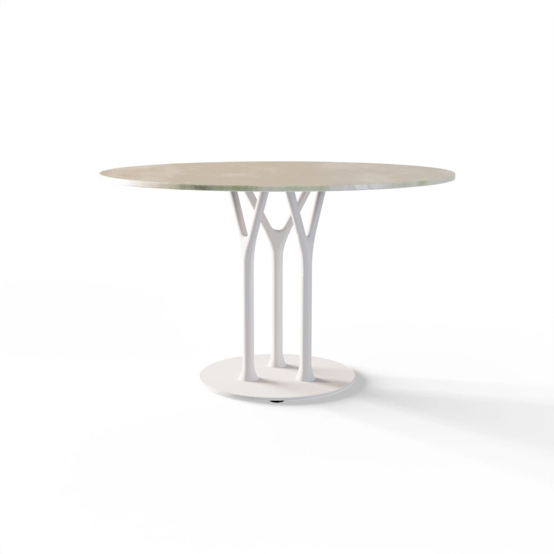 TABLE 1077 » FOREST GREEN/MATT WHITE