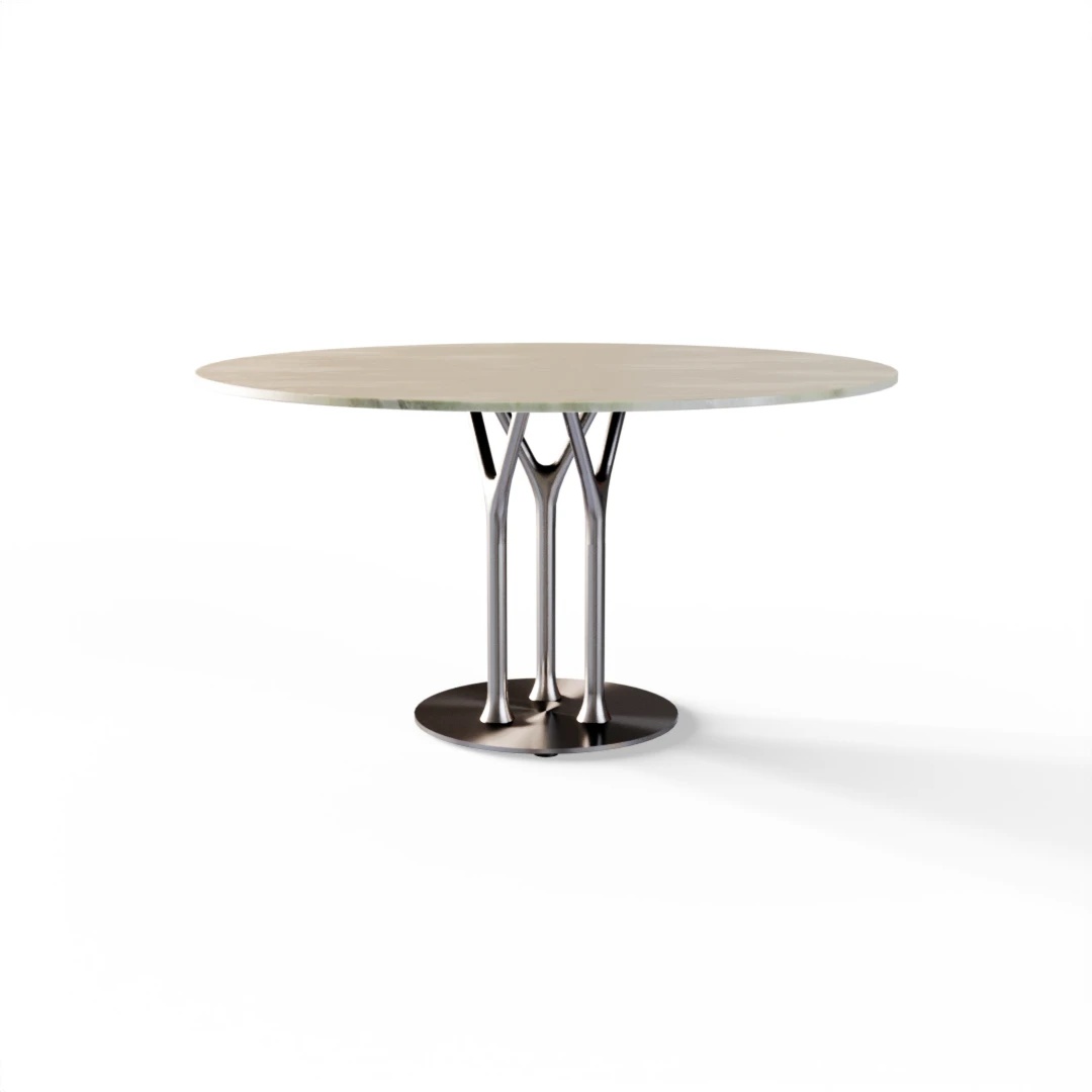 TABLE 1080 » FOREST GREEN/INOX BROSSÉ