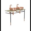 SET LAVABO 1083 » FOREST GREEN  / NERO OPACO/RAME SPAZZOLATO