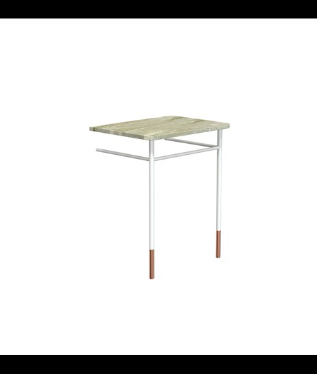 TABLE SET 1084 » FOREST GREEN/MATT WHITE/BRUSHED COPPER