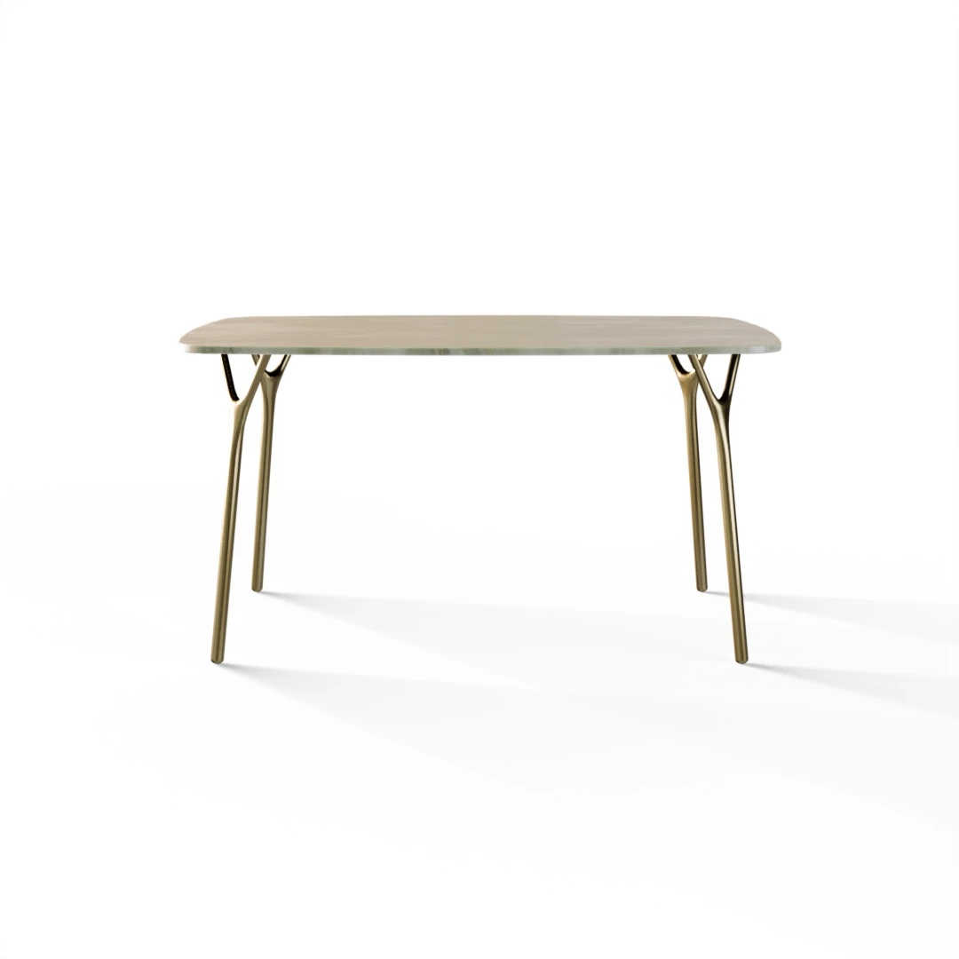 TABLE 1086 » FOREST GREEN / BRUSHED GOLD 
