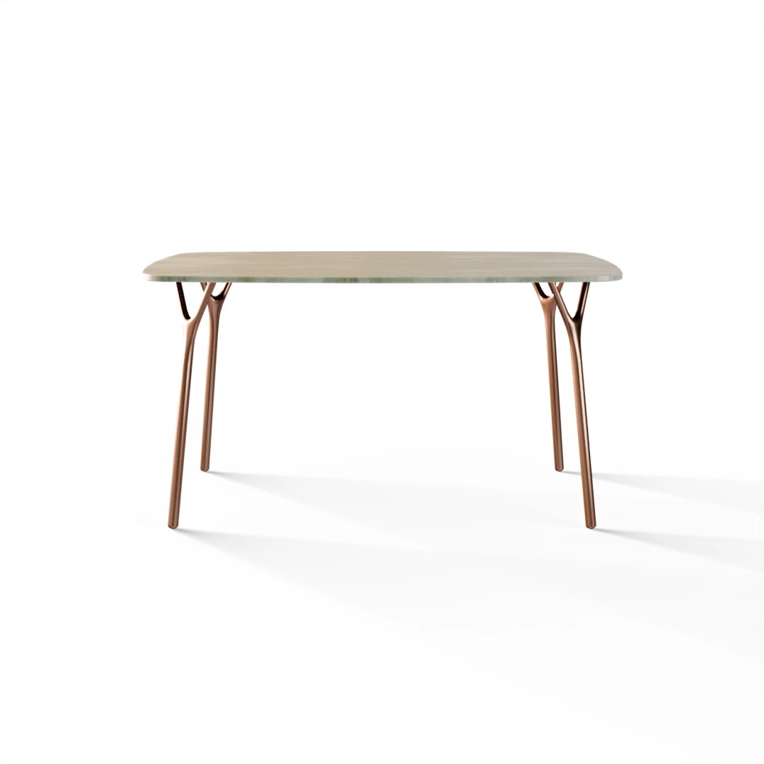 TABLE 1086 » FOREST GREEN / BRUSHED COPPER
