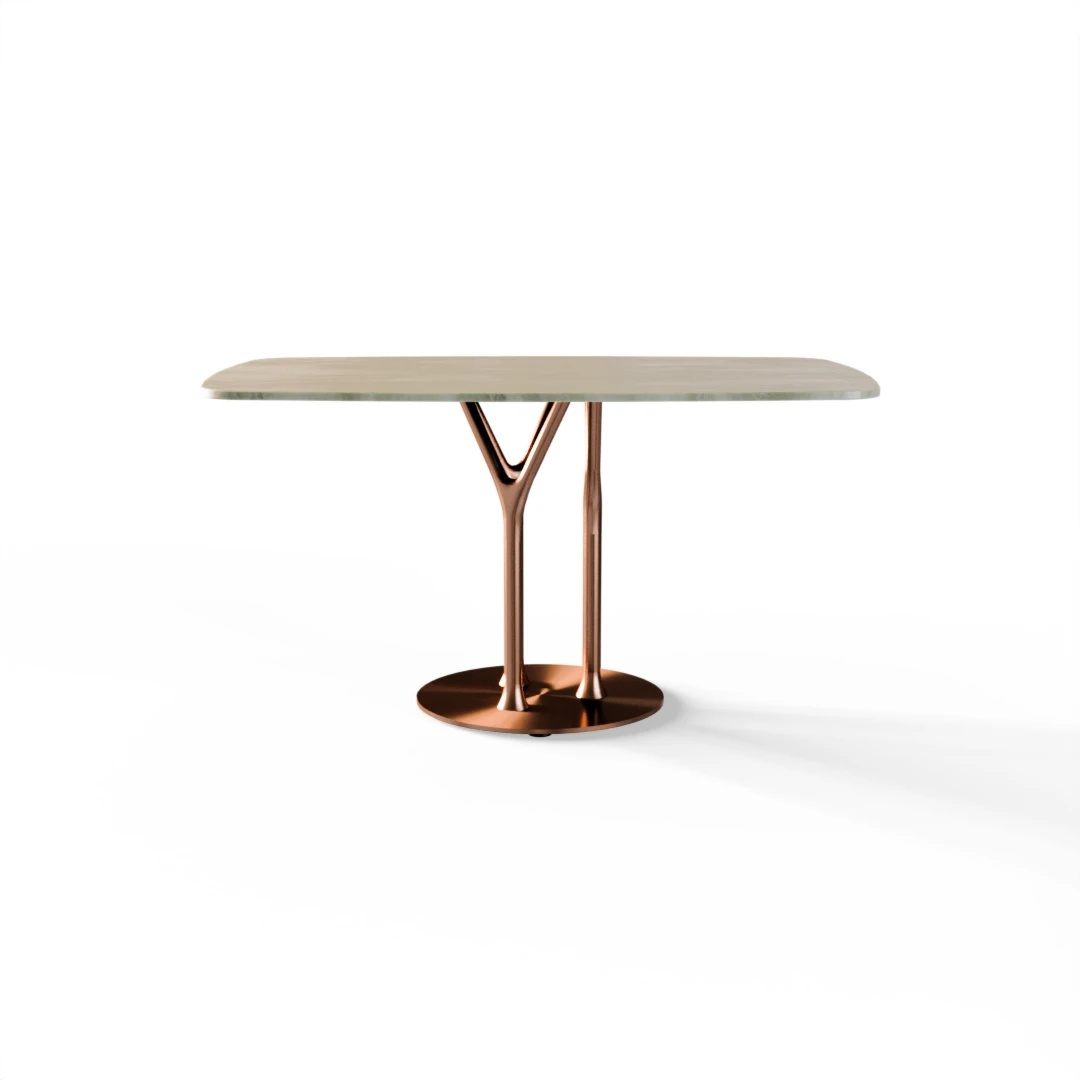 TABLE 1087 » FOREST GREEN / BRUSHED COPPER 