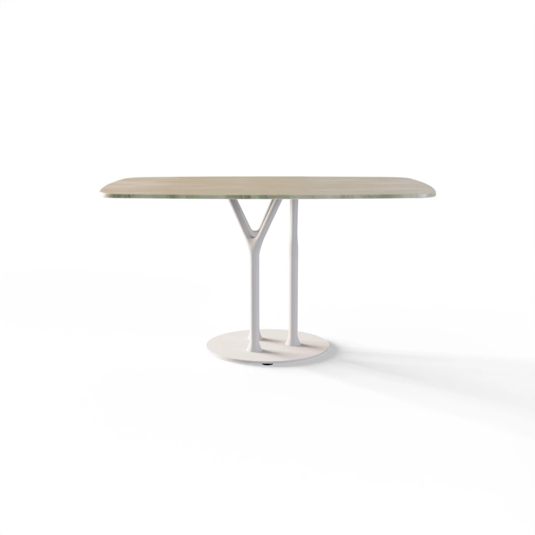 TABLE 1087 » FOREST GREEN / MATT WHITE