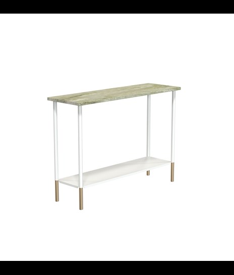 TABLE 1089 » FOREST GREEN  / MATT WHITE/BRUSHED GOLD