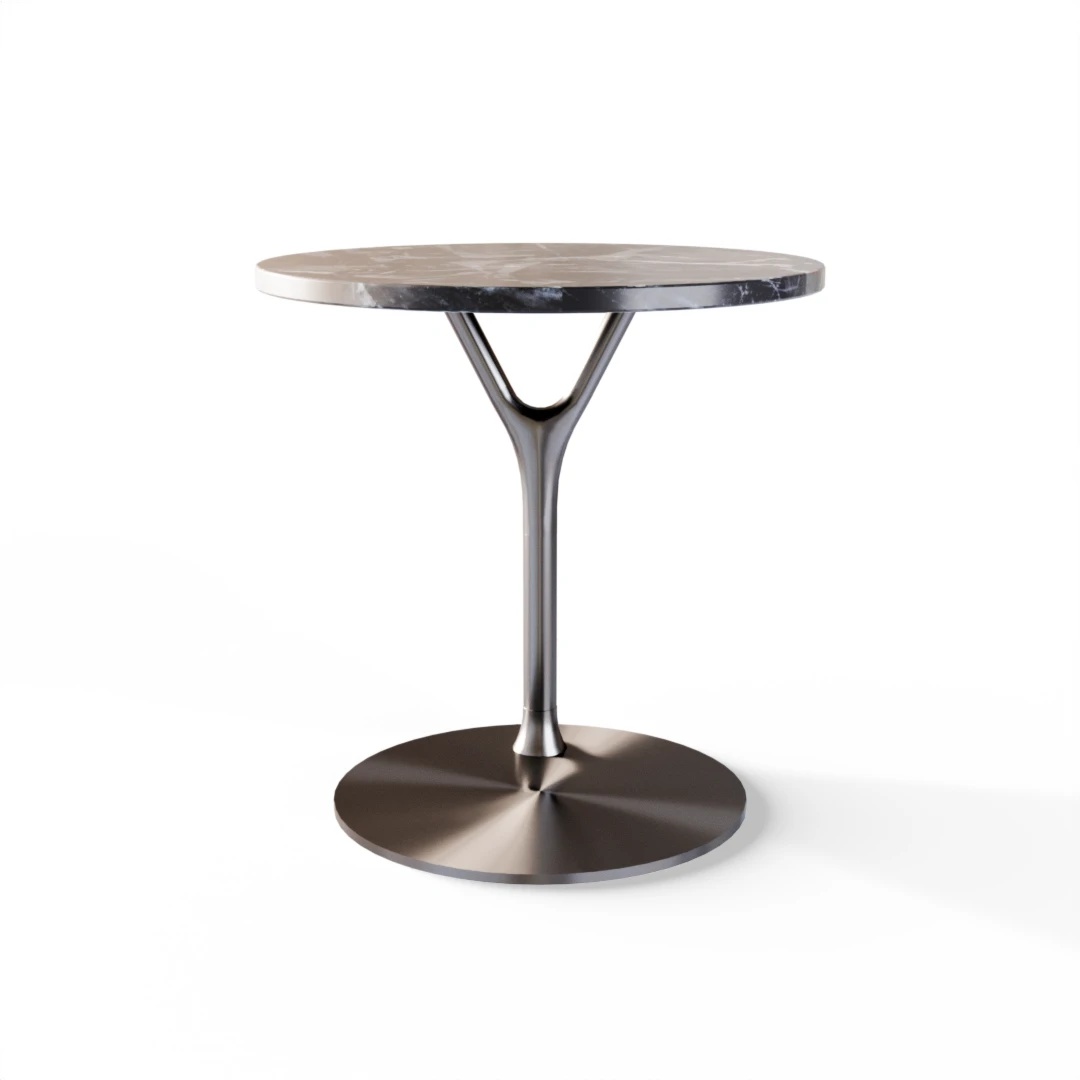 TABLE 2001 » VAN GOGH GREY / BRUSHED STAINLESS