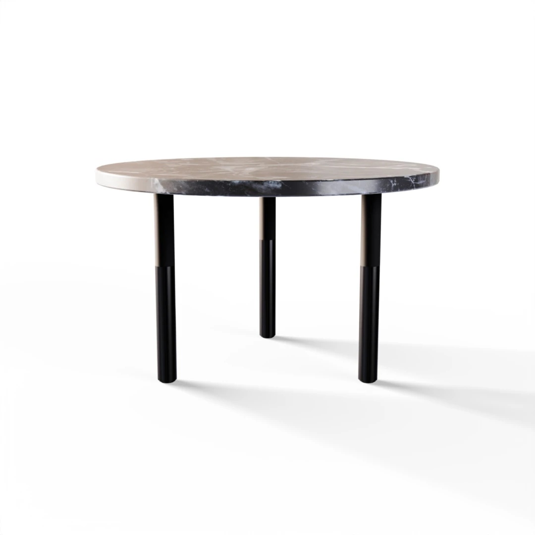 TISCH 2025 » VAN GOGH GREY / SCHWARZ MATT/BLACK GEBÜRSTET
