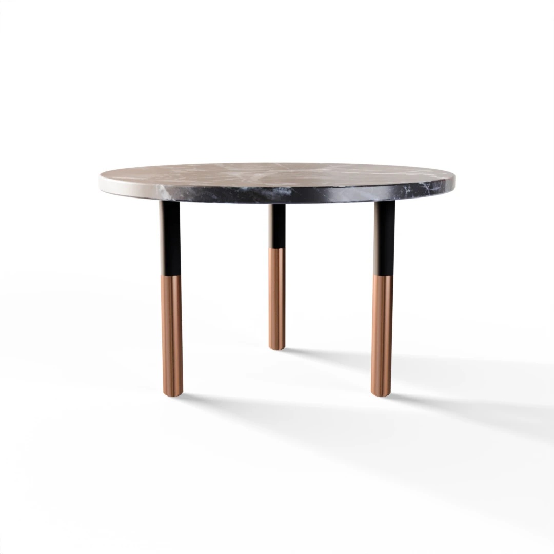 TABLE 2025 » VAN GOGH GREY / NOIR MAT/CUIVRE BROSSÉ