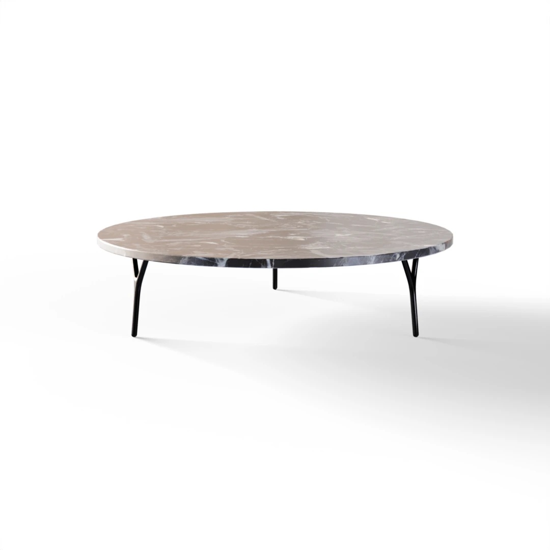 TABLE 2031 » VAN GOGH GREY / BRUSHED BLACK