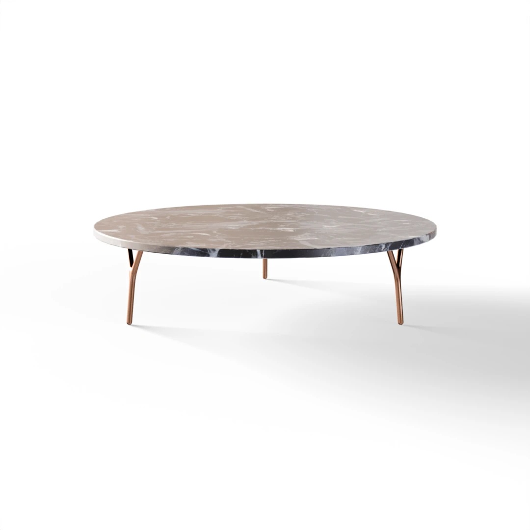 TABLE 2031 » VAN GOGH GREY / BRUSHED COPPER