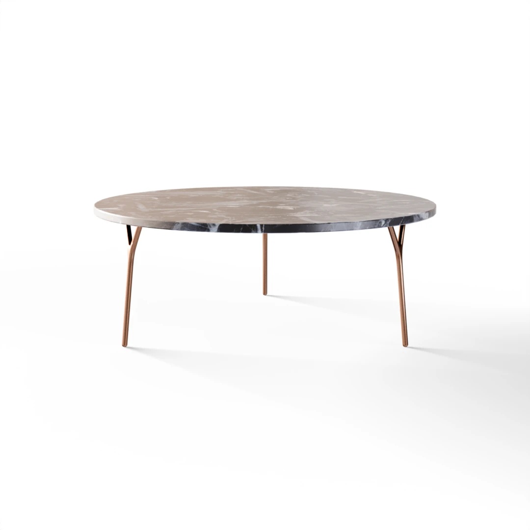 TABLE 2032 » VAN GOGH GREY / BRUSHED COPPER
