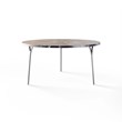 TABLE 2033 » VAN GOGH GREY / BRUSHED STAINLESS