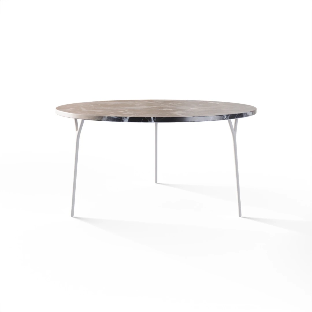 TABLE 2033 » VAN GOGH GREY / MATT WHITE